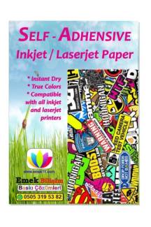 100 Adet A6 - 10x15cm. Mat Yüzeyli Sticker Güçlü Yapışkanlı Etiket Kağıdı 120gsm 