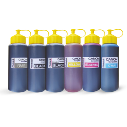 6 Kartuşlu Canon Yazıcılar için uyumlu 500 ml 6 Renk Mürekkep Seti (PHOTOINK Akıllı Mürekkep)