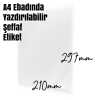 A4 Şeffaf Etiket 210x297 Mm Tam Şeffaf Yazıcı Etiketi Lazer Yazıcılar için - Thumbnail (4)