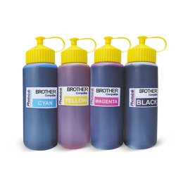 Brother Yazıcılar için uyumlu 4 Renk 500 ml Mürekkep SETİ (PHOTOINK Akıllı Mürekkep) -T300/T310/T500/T510/T800/T810/T910