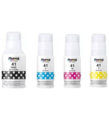 Canon GI-41 G1420 G2420 G2460 G3420 G3460 Uyumlu Photoink 1 SET 4 RENK Mürekkep - 0