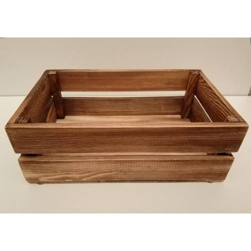 Dekoratif Ahşap kasa Sandık çok amaçlı kasa- Doğal Çam 17x27x9 - 0