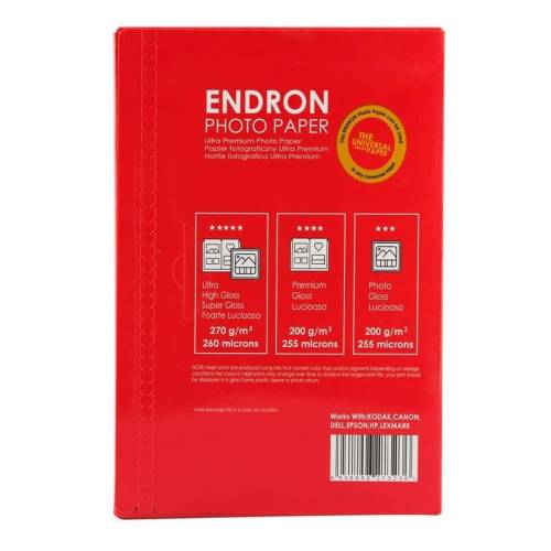 Endron Photo Paper A5 Glossy-Parlak (15X21cm) 100'lük 270g (end) - 6