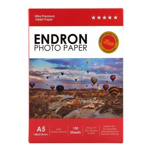 Endron Photo Paper A5 SATİN-MAT (15X21cm) 100'lük 270g (end) - 0
