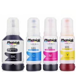 EPSON 101 ECOTANK PHOTOINK 4 RENK SET MÜREKKEP L4160 L6190