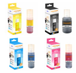 Epson 101 Mürekkep Seti 4 Renk 127ml + 4x70ml EcoTank L14150, EcoTank L14150, EcoTank L4150, EcoTank L4160