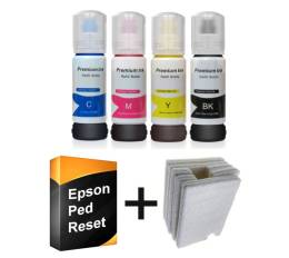 Epson Ecotank L3252 Mürekkep + Atık Tank Süngeri Ped + Sınırsız reset Programı 3lü SET