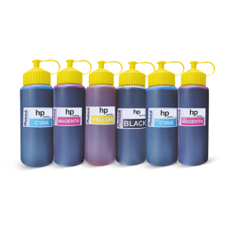 HP Serisi Yazıcılar için Vivera uyumlu 6x500 ml Mürekkep Seti (PHOTOINK Akıllı Mürekkep) - GT5820/GT5810/5820/HP 315/HP 415