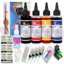 HP YAZICILAR İÇİN KARTUŞ DOLUM SETİ 4X100ml Full Set 