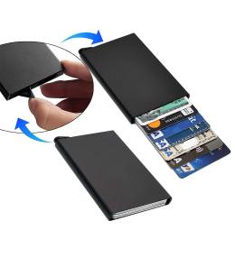 Otomatik Mekanizmalı Alüminyum Kredi Kartlık RFID Koruma