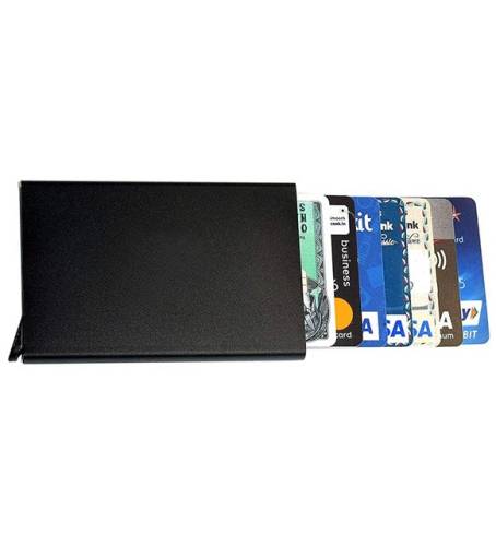 Otomatik Mekanizmalı Alüminyum Kredi Kartlık RFID Koruma - 2