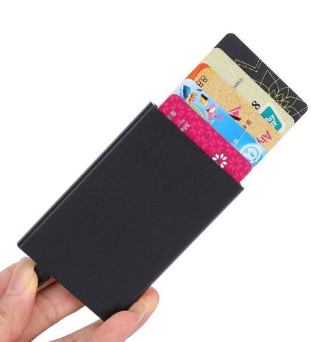 Otomatik Mekanizmalı Alüminyum Kredi Kartlık RFID Koruma - 3
