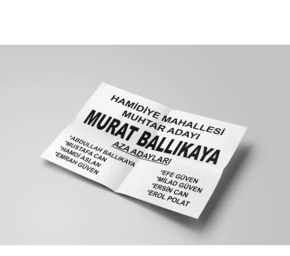 Muhtar Oy Pusulası 1000 Adet - Mahalle Muhtarlığı Seçimi - 1