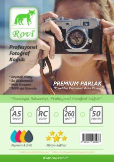 Rapunzel Parlak Fotoğraf Kağıdı 260gsm 50yp A5 - 15x21cm