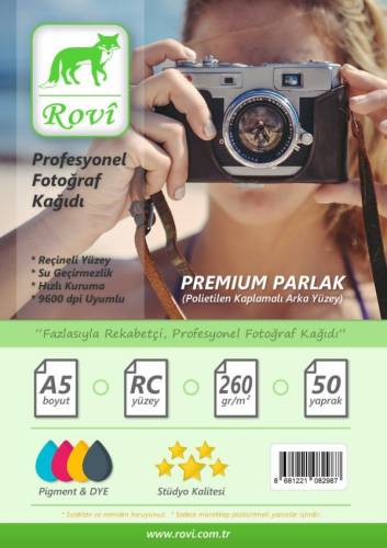 Rapunzel Parlak Fotoğraf Kağıdı 260gsm 50yp A5 - 15x21cm - 0