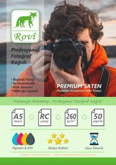 Rapunzel Satin Fotoğraf Kağıdı 260gsm 50yp A5 15X21