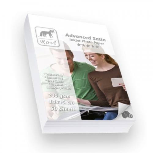Rovi Advanced Satin Fotoğraf Kağıdı 280gsm 50yp 10x15 - 0