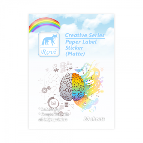 Rovi Creative Kağıt Etiket - Mat - 20 yp - A3 - 0