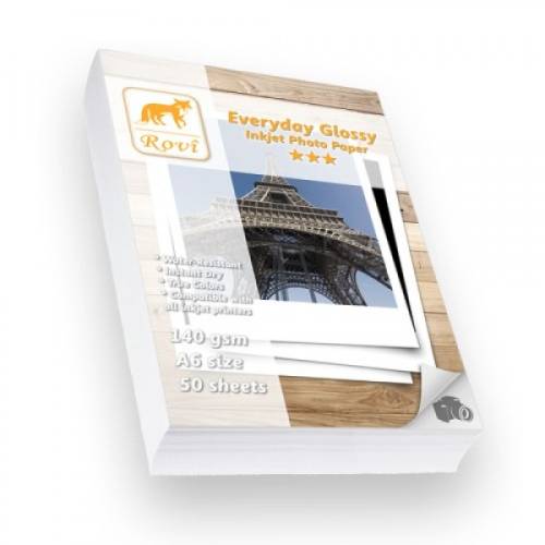 Rovi Everyday Parlak Fotoğraf Kağıdı 140gsm 50yp A6 - 0