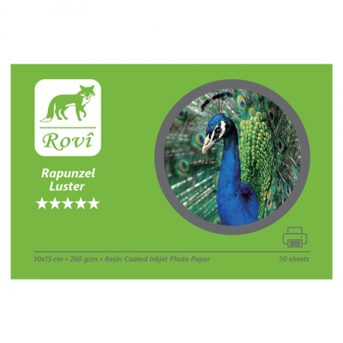 Rovi Rapunzel Parıltı (Luster) Fotoğraf Kağıdı 260gsm 50yp 10x15cm - 0